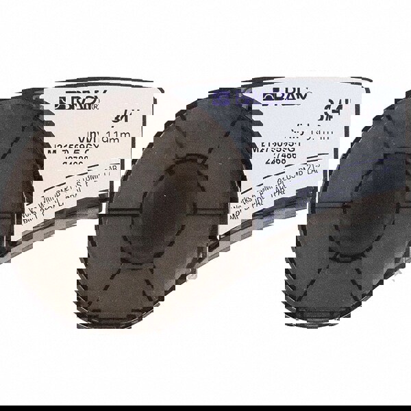 Label Maker Label: Black & Gray, Vinyl, 1 Roll