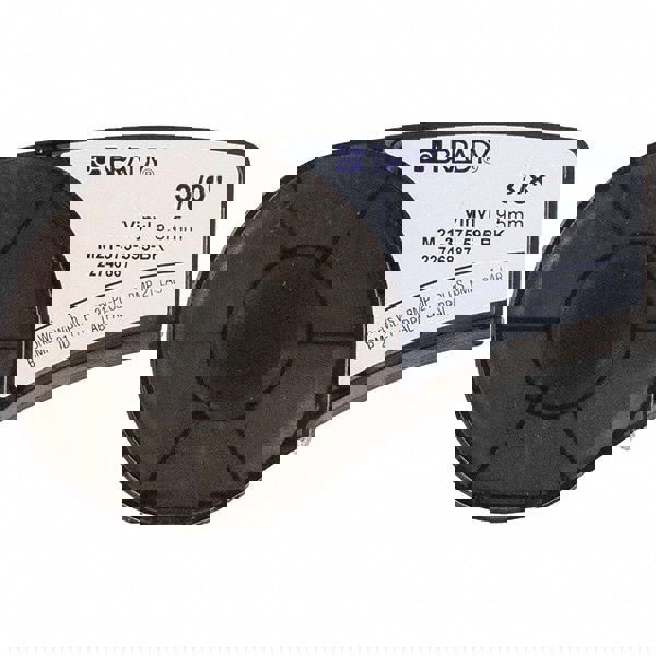 Label Maker Label: White & Black, Vinyl, 1 Roll