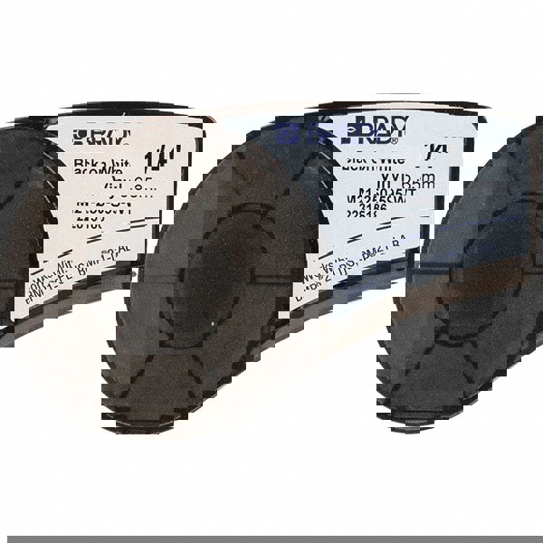 Label Maker Label: Black & White, Vinyl, 1 Roll