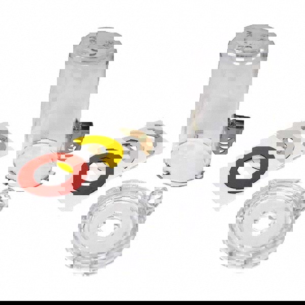 Pneumatic Lockout: 1 Padlocks Max, 0.32