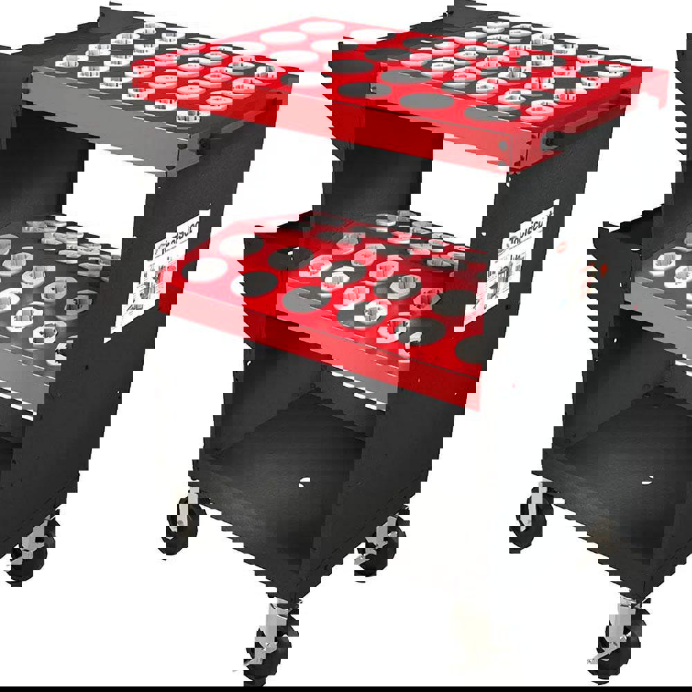 48 Tool Capacity, CAPTO C6 Taper ToolScoot CNC Tool Cart