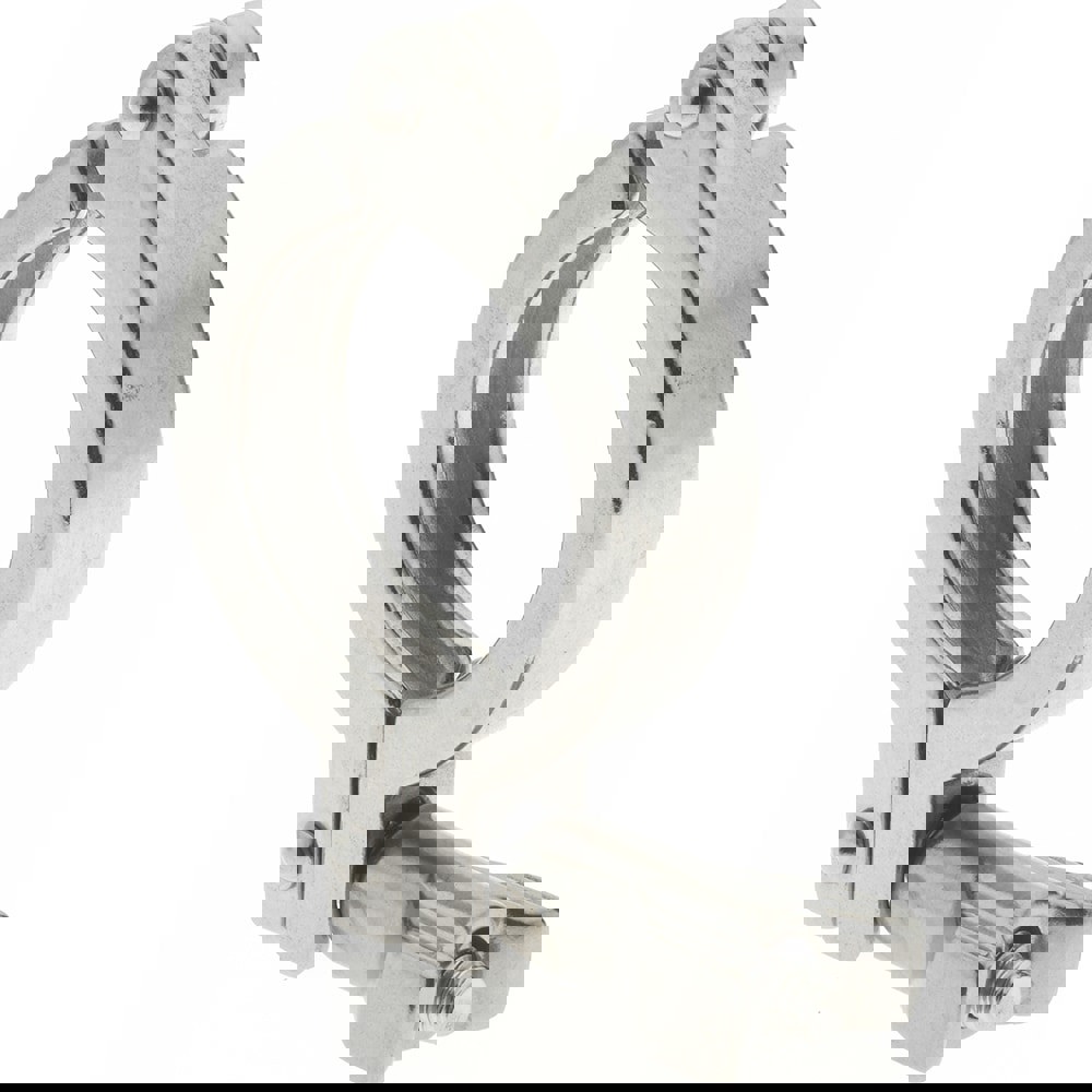 Sanitary Stainless Steel Pipe Clamp with Wing Nut: 1-1/2