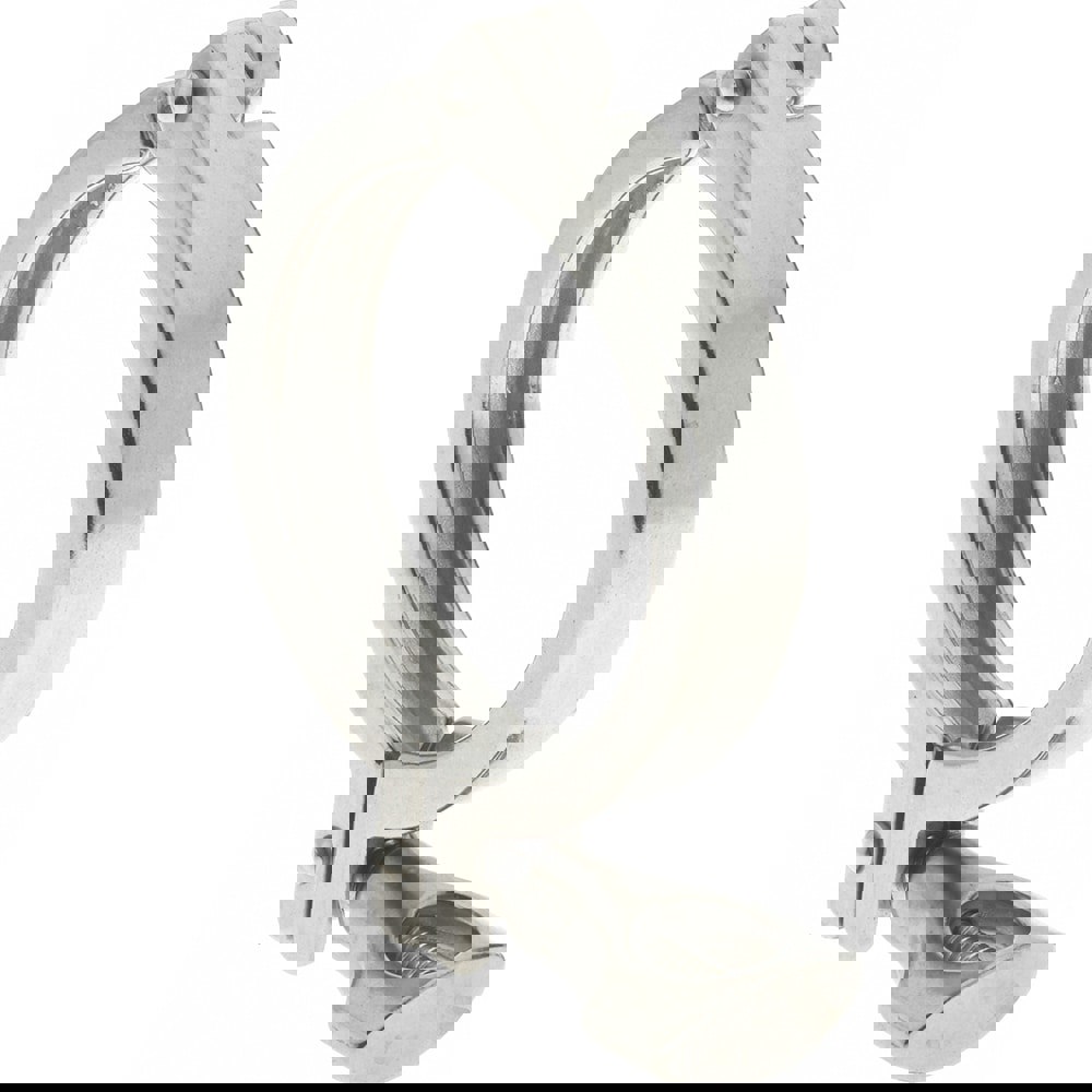 Sanitary Stainless Steel Pipe Clamp with Holed Wing Nut: 2-1/2