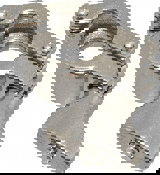 Sanitary Stainless Steel Pipe Clamp with Wing Nut: 3/4