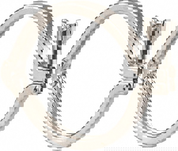 Sanitary Stainless Steel Pipe Double Hinged Clamp with Holed Wing Nut: 4