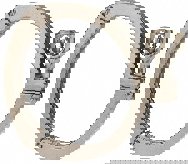 Sanitary Stainless Steel Pipe Three Piece Clamp with Holed Wing Nut: 4