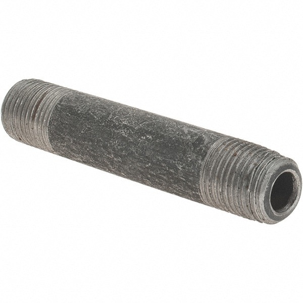 Black Pipe Nipple: 1/8