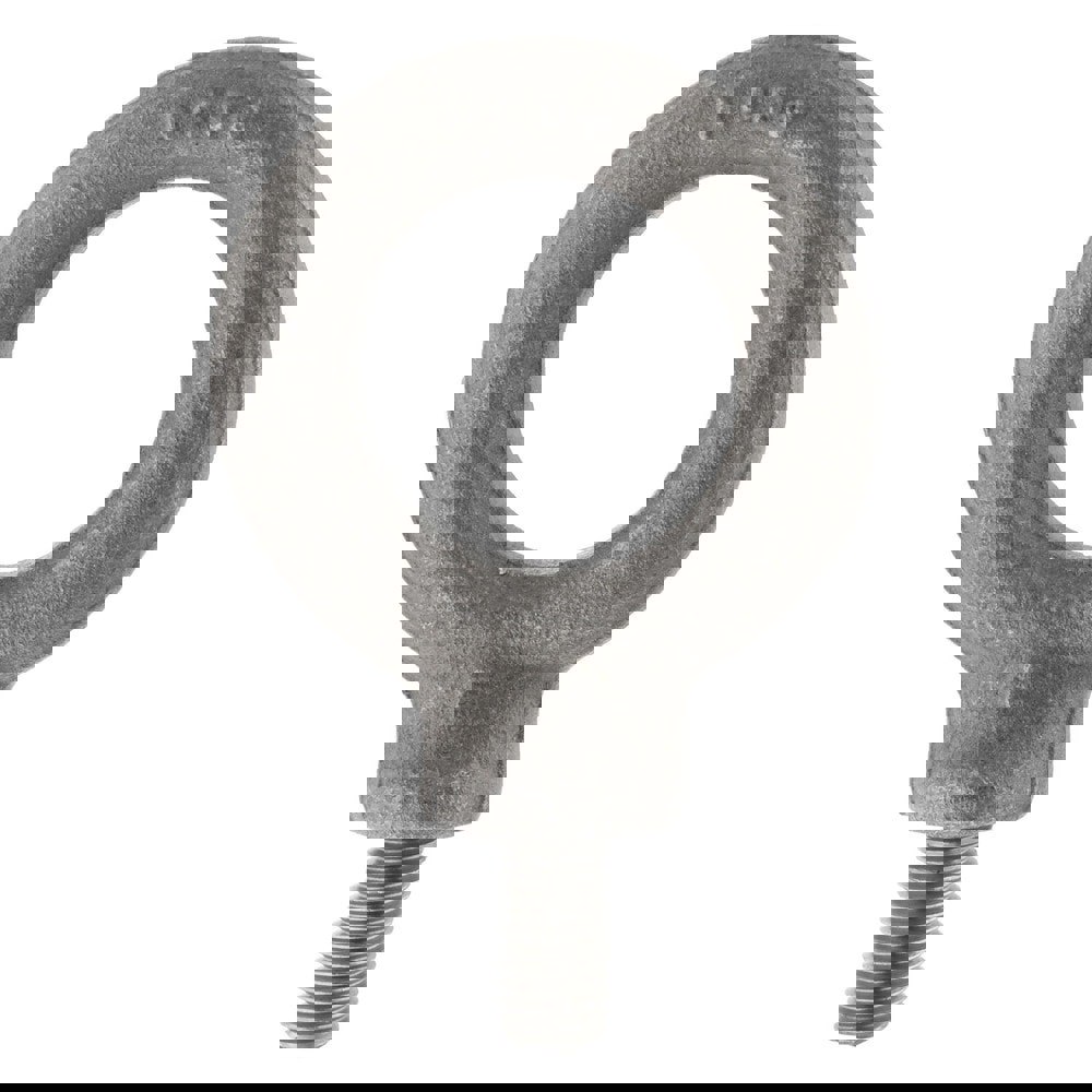 Fixed Lifting Eye Bolt: With Shoulder, 1.11 lb Capacity, M8 x 1.25 Thread, Grade 1030 Steel