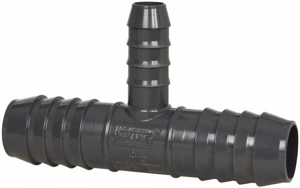Barbed Tube Reducing Tee: 1 x 1 x 1/2