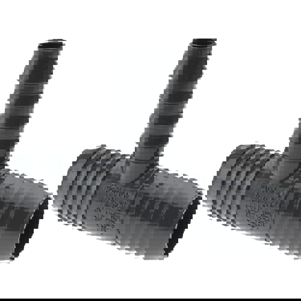 Barbed Tube Reducing Tee: 1 x 1 x 3/4