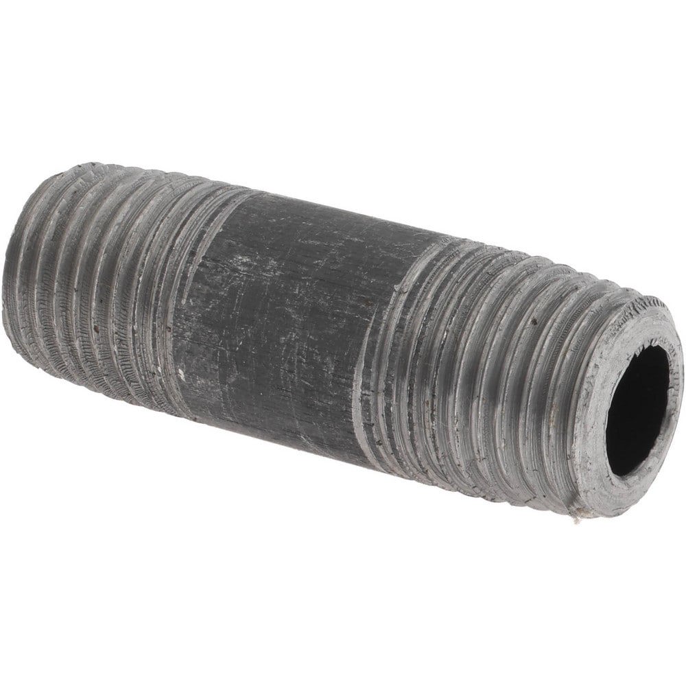 Black Pipe Nipple: 1/4