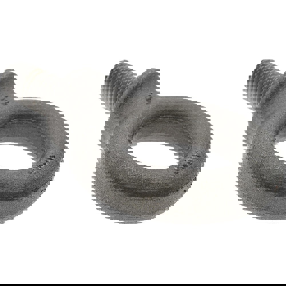 Fixed Lifting Eye Bolt: With Shoulder, 2.27 lb Capacity, M12 x 1.75 Thread, Grade 1030 Steel