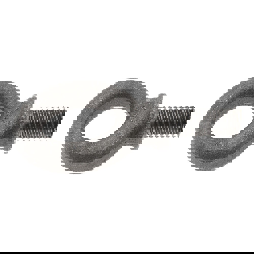 Fixed Lifting Eye Bolt: With Shoulder, 3.52 lb Capacity, M14 x 2.00 Thread, Grade 1030 Steel