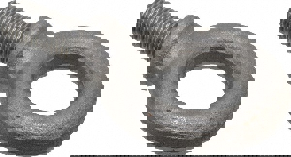 Fixed Lifting Eye Bolt: With Shoulder, 3.52 lb Capacity, M16 x 2.00 Thread, Grade 1030 Steel