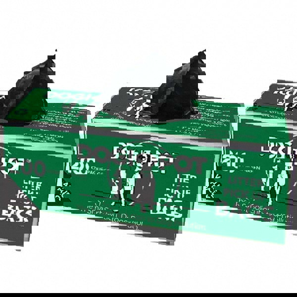 10 200-Pack Boxes HDPE Plastic Litter Pick Up Bags