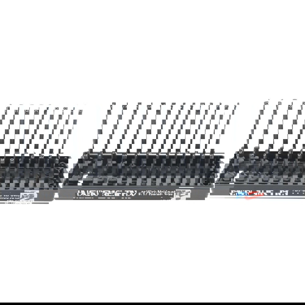 28 Piece Capacity Deep & Shallow Metric Socket Tray