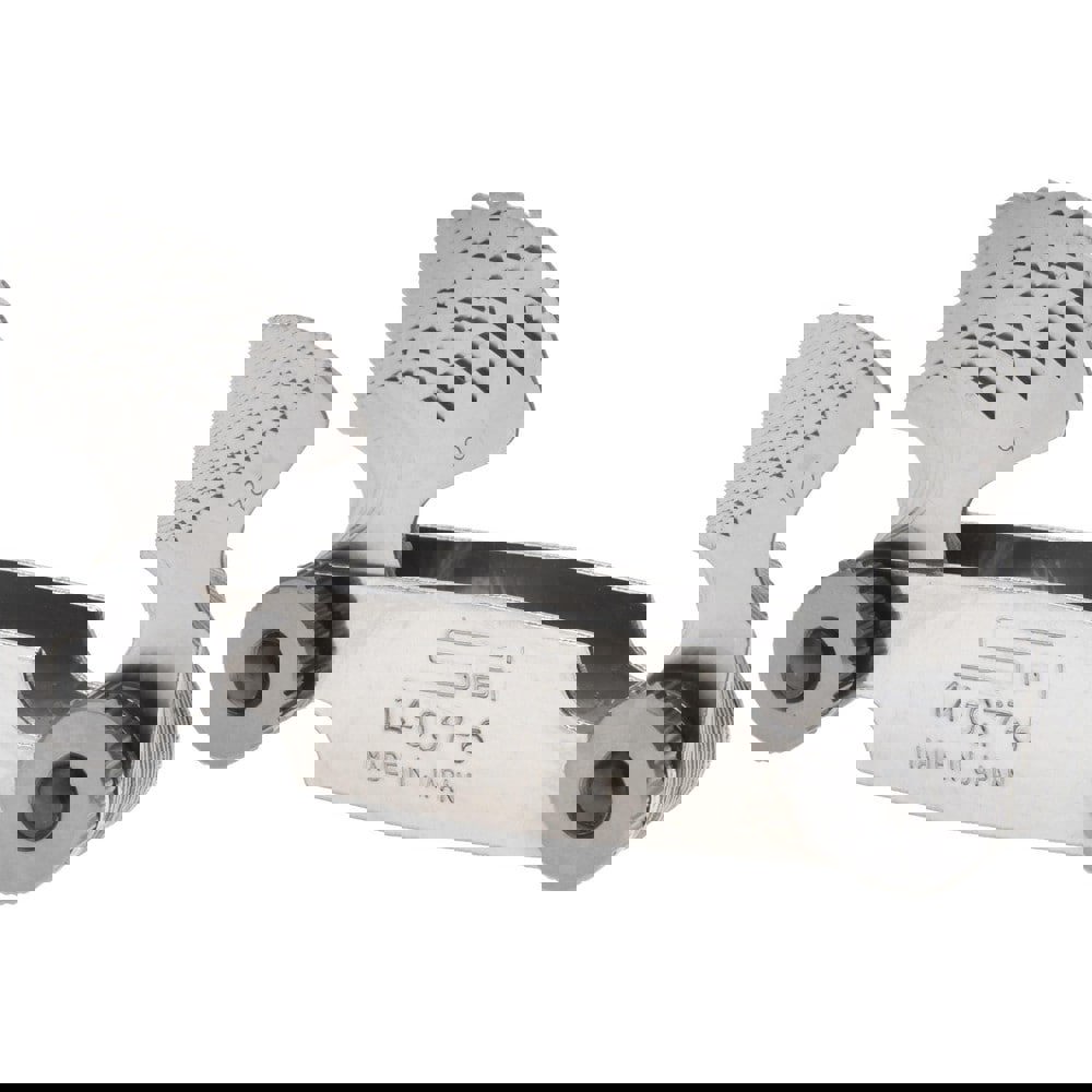 30 Leaf, 6 to 60 TPI Range, Steel Screw Pitch Gage