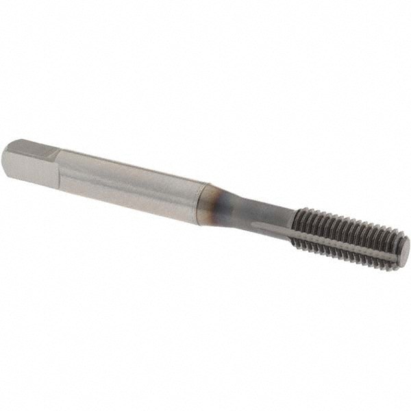 Thread Forming Tap: 1/4-28 UNF, 2B Class of Fit, Bottoming, Powdered Metal High-Speed Steel, V Coated