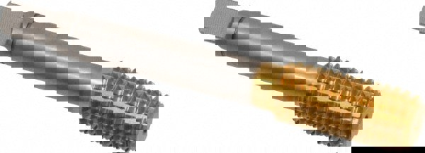 Thread Forming Tap: 1/2-13 UNC, 2B Class of Fit, Bottoming, Powdered Metal High Speed Steel, TiN Coated