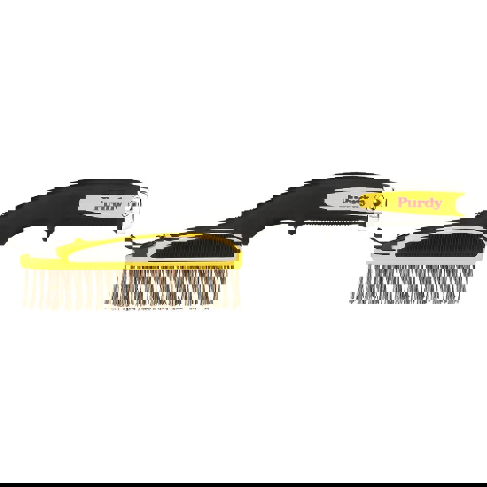 Surface Preparation Brushes; Type: Wire Brush ; Brush Type: Wire Brush ; Bristle Material: Stainless Steel ; Bristle Width: 2in ; Bristle Length: 4in ; Bristle Firmness: Hard