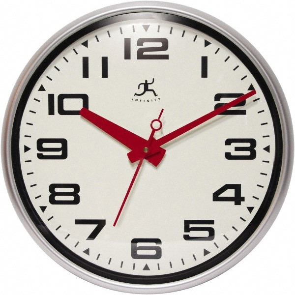 13-1/2 Inch Diameter, Off White Face, Dial Wall Clock