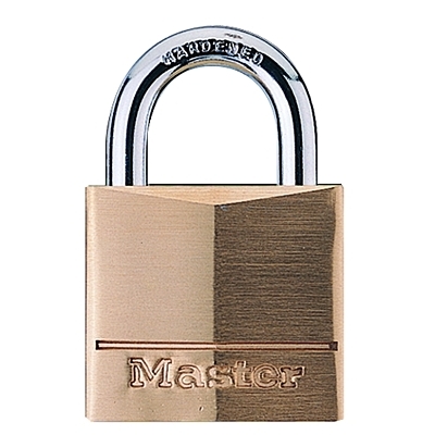 Padlock: Solid Brass, Keyed Different, 1-9/16
