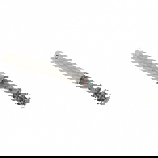 Spiral Flute Tap: #6-32, UNC, 2 Flute, Bottoming Chamfer, 2B Class of Fit, High-Speed Steel, TiCN Finish