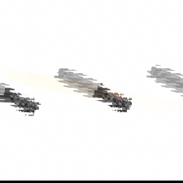 Spiral Flute Tap: #8-32, UNC, 3 Flute, Bottoming Chamfer, 2B Class of Fit, High-Speed Steel, TiCN Finish