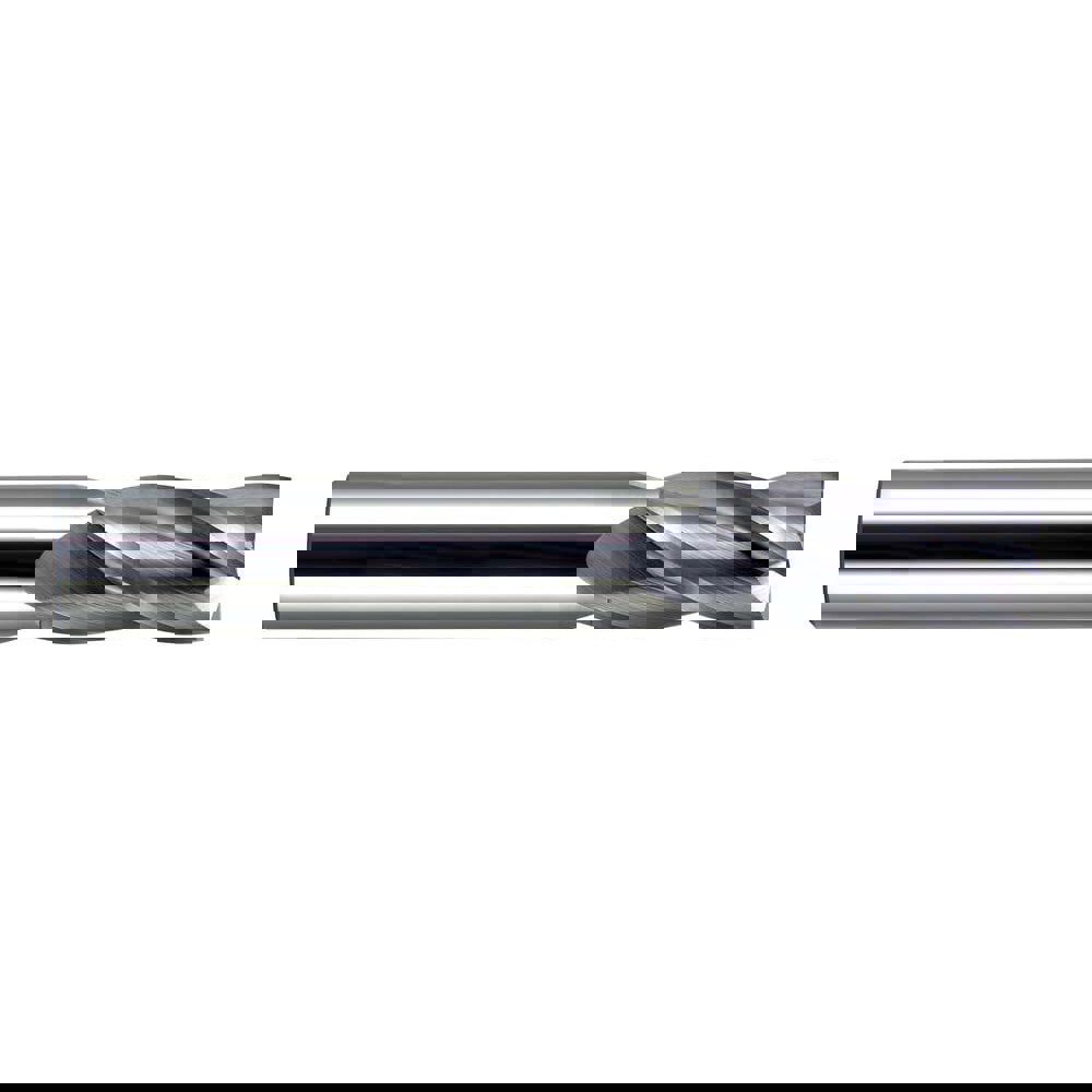 Square End Mill: 1/2'' Dia, 1'' LOC, 1/2'' Shank Dia, 3'' OAL, 4 Flutes, Solid Carbide