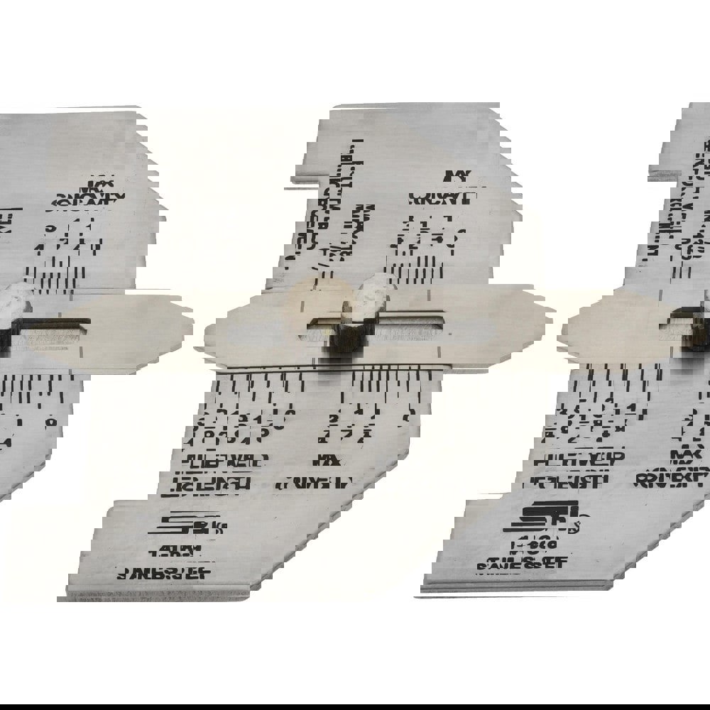 1/16 to 3/4 Inch Stainless Steel Weld Gage