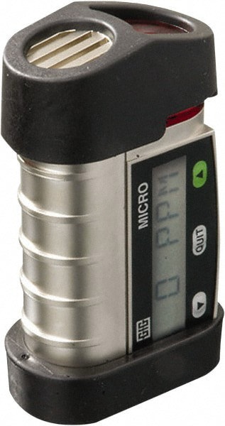 Single Gas Detector: Carbon Monoxide, 0 to 300 ppm, Light, LCD