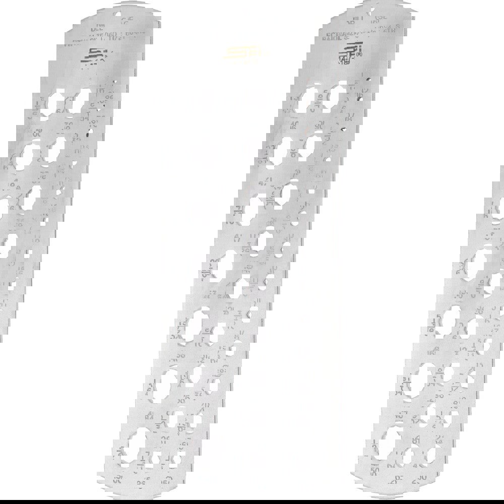 1/16 Inch to 1/2 Inch Hole Size Drill Gage