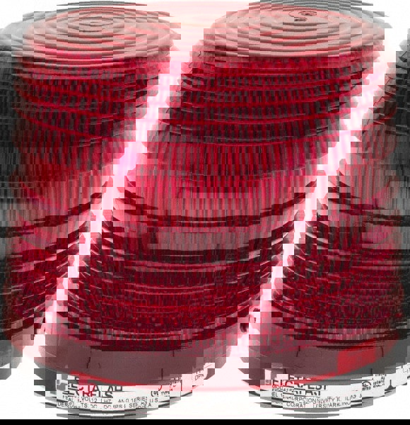 Strobe Light: Red, Surface Mount, 12VDC