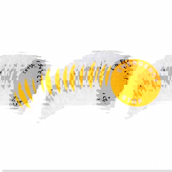 Label Maker Label: Black on Yellow, Polyester, 25 per Roll