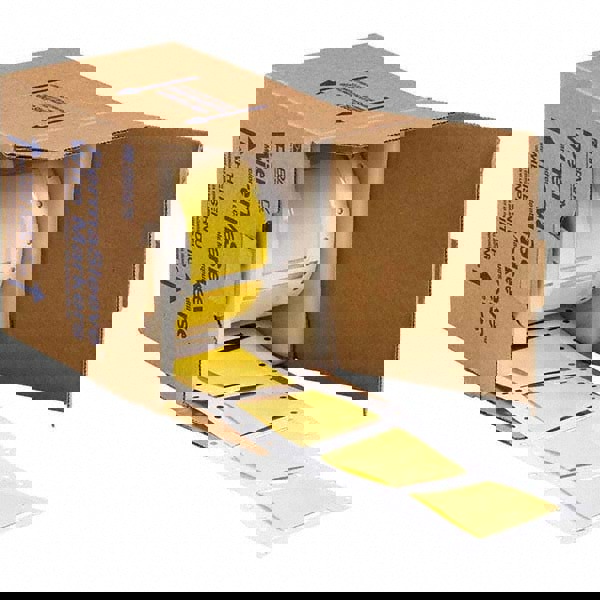 Label Maker Label: Yellow, Polyolefin, 250 per Roll