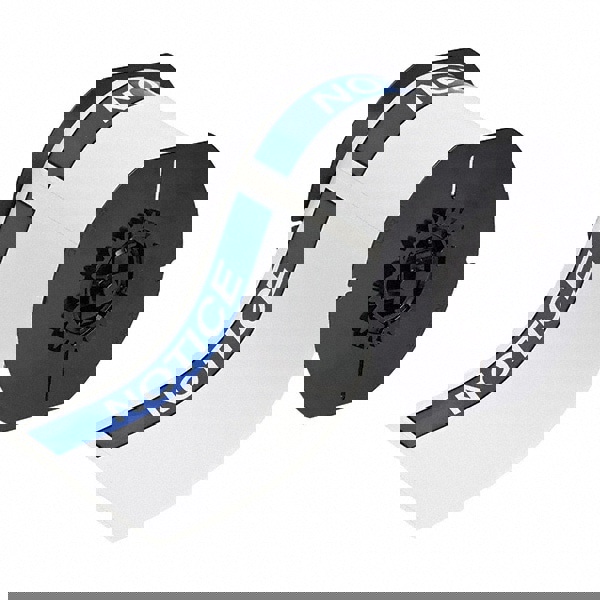 Label Maker Label: Blue on White, Vinyl, 4