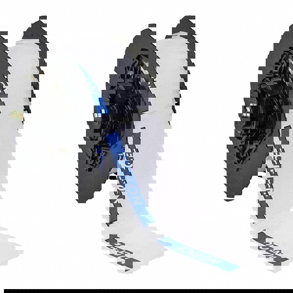 Label Maker Label: Blue on White, Vinyl, 2-1/4