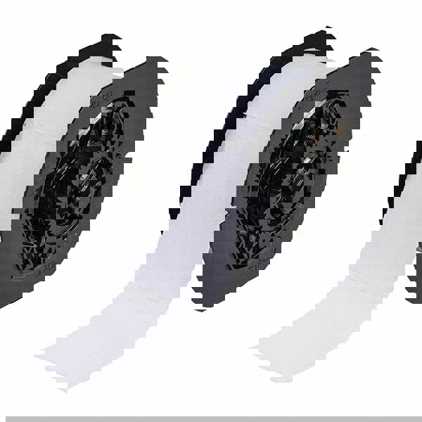 Label Maker Label: White, Vinyl, 2-1/4