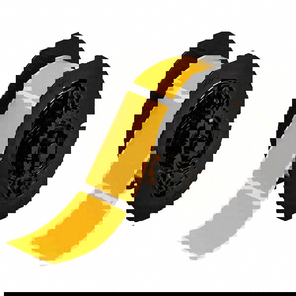 Label Maker Label: Yellow, Vinyl, 2-1/4