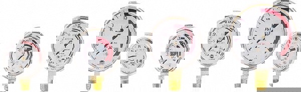 1/4 Inch NPT, 100 Max psi, Steel Case Cylinder Pressure Gauge