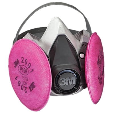 3M 6191 RESPIRATOR6000 W/P100 SMALL