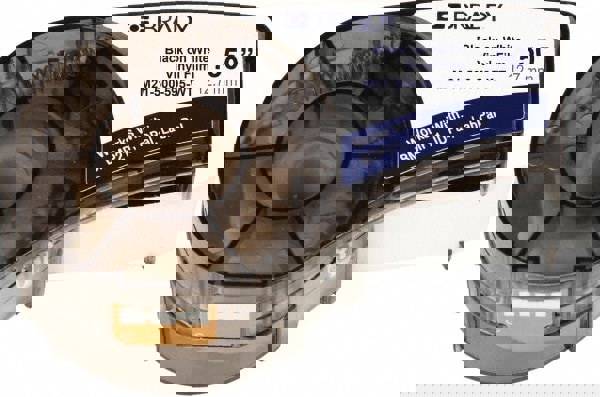 Label Maker Label: White, Vinyl, 1/2