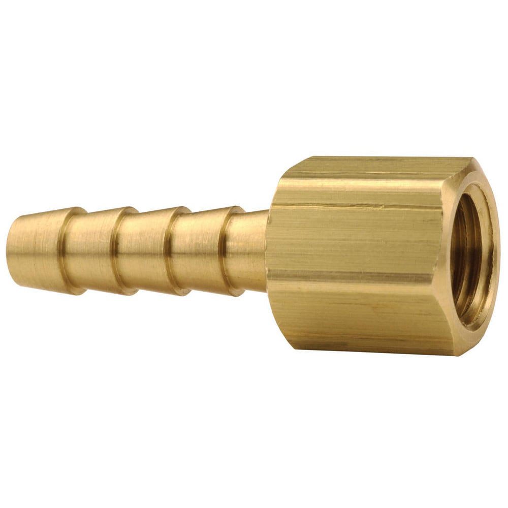 Barbed Hose Fittings; Fitting Type: Female Swivel; Hose Barb ; Material: Brass ; Thread Standard: UNF ; Thread Size: 7/16-20 ; End Connection: Hose Barb x Female 45 Deg SAE/37 Deg JIC Swivel ; Hose Inside Diameter (Inch): 1/4