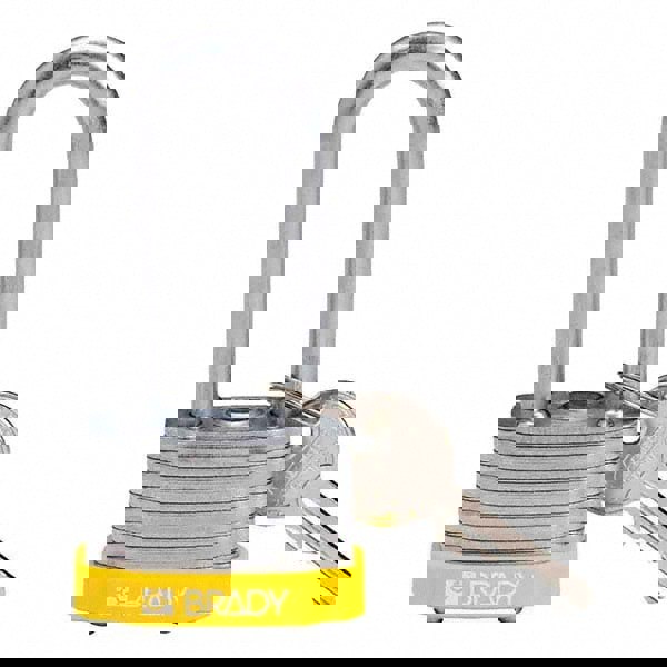 Lockout Padlock: Keyed Different, Key Retaining, Steel, 2