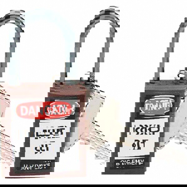 Lockout Padlock: Keyed Different, Key Retaining, Nylon, 1