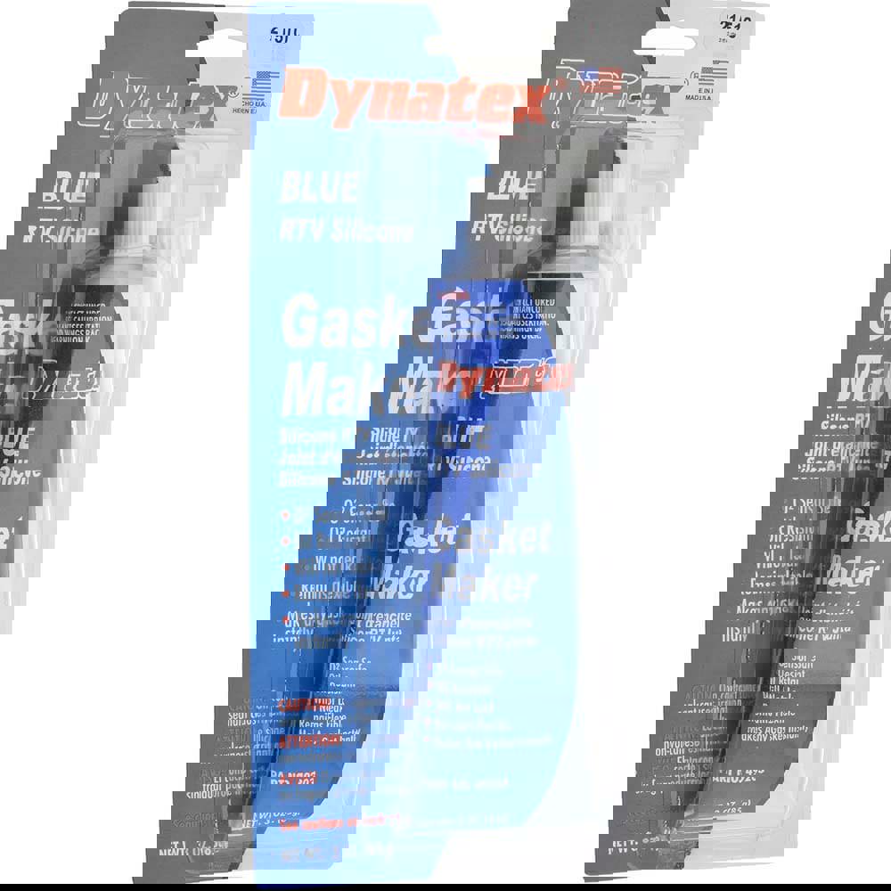 Sealant: 3 oz Tube, Blue, RTV Silicone