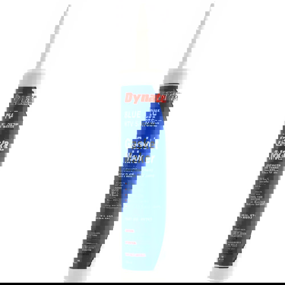 Elastic Sealant: 11 oz Cartridge, Blue, RTV Silicone