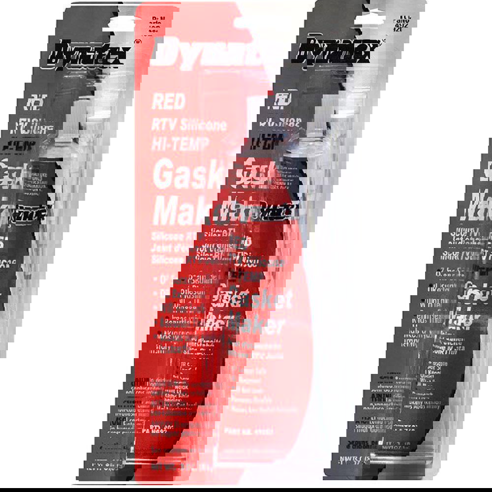 Gasket Sealants; Chemical Type: RTV Silicone ; Container Size: 85g ; Container Type: Tube ; Color: Red ; Application: Automotive ; Full Cure Time: 24h