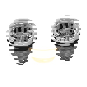 SS TWIST-N-LOCK BSKT STRN W/BRS NUT