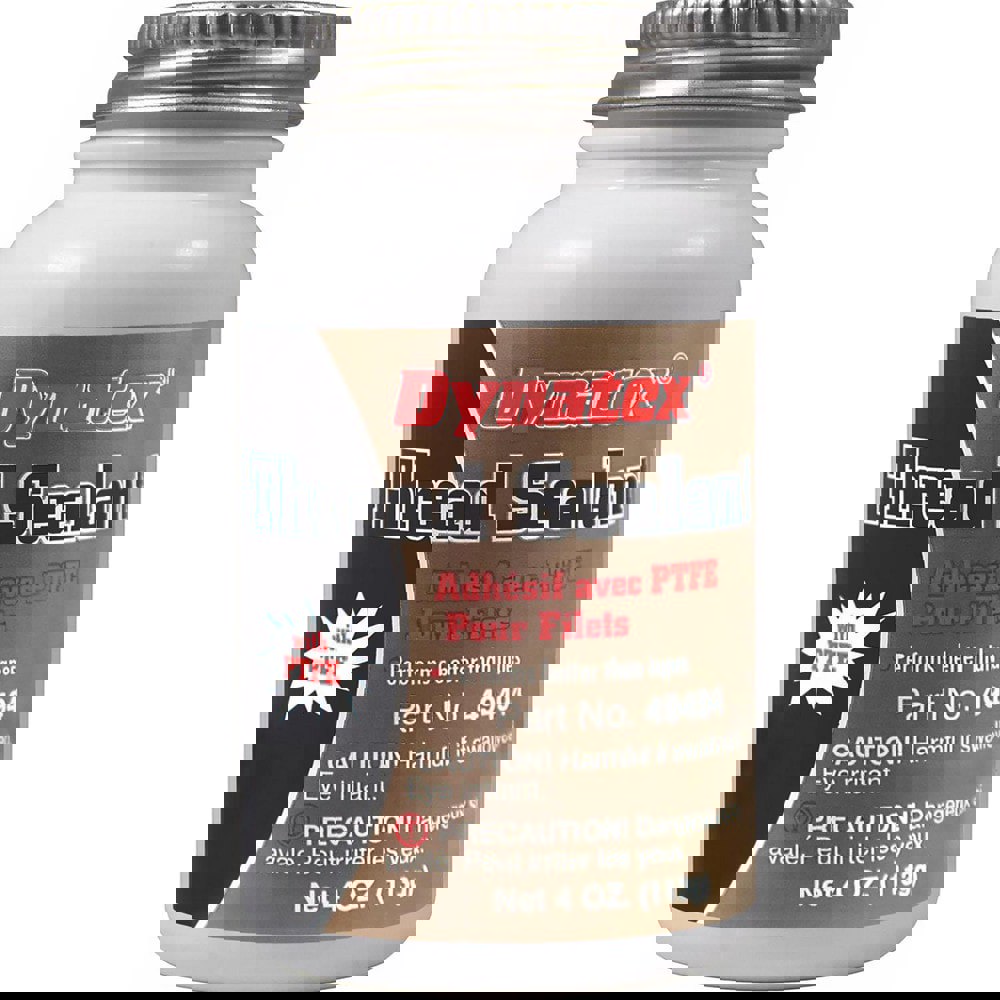 Threaded Pipe Sealants; Form: Paste ; Container Size: 4 oz ; Container Type: Bottle ; Strength: High ; Color: White